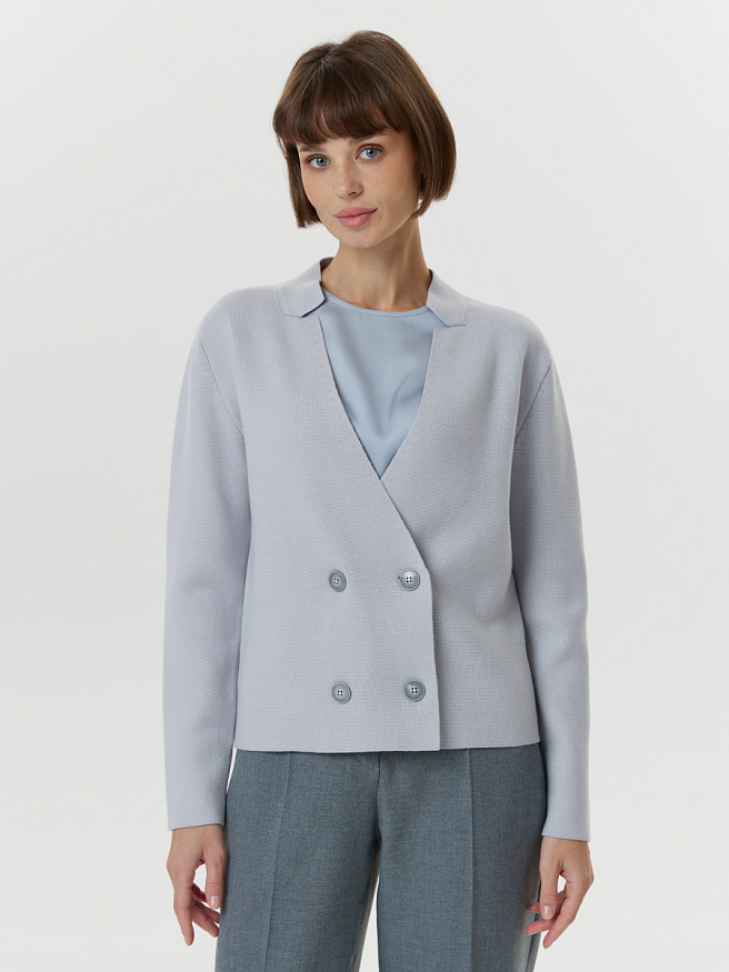 Кардиган из вязаного трикотажа