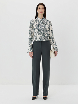 Зауженные брюки со стрелками