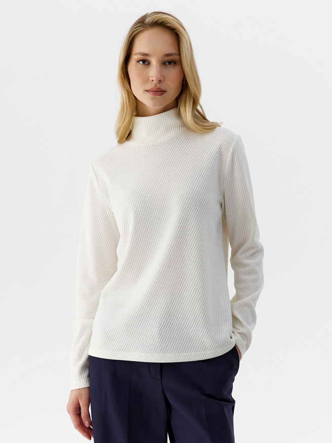 Джемпер из фактурного трикотажа