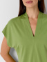 Трикотажный топ из вискозы 4.6.2-221-5 (тропический зеленый)
