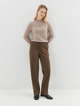 Трикотажные брюки прямого кроя