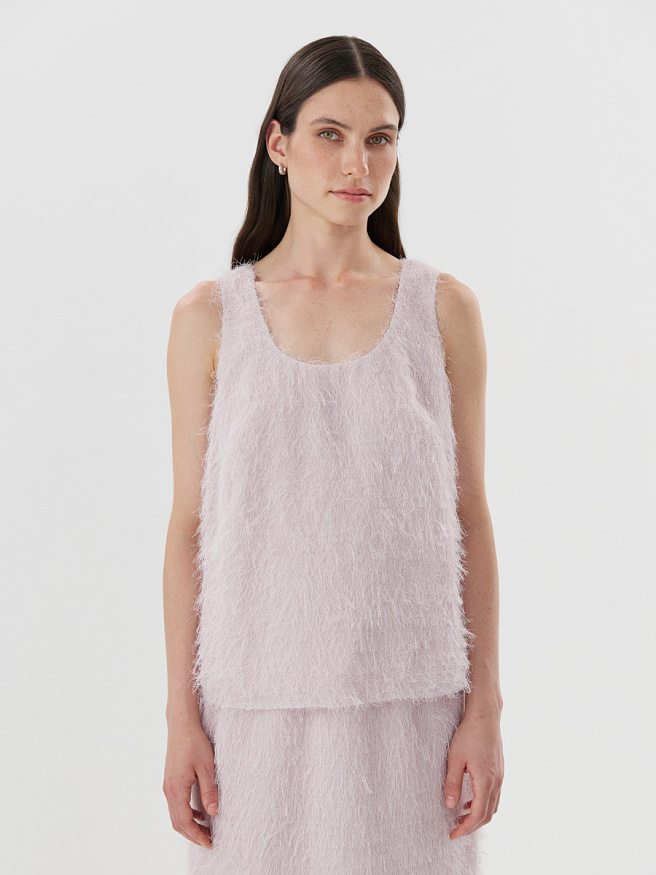 Топ из фактурной ткани