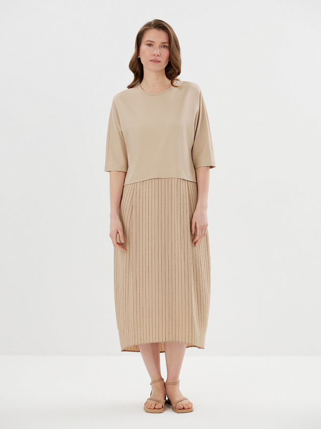 Платье-миди в стиле бохо