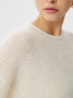 Джемпер базового кроя из шерсти и мохера 3.DJ.3-220-5 (молочный) 
