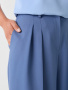Брюки палаццо со складками 2.5.2-281-5 (серо-голубой) 
