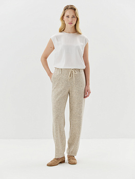 Брюки джоггеры из трикотажа с шерстью