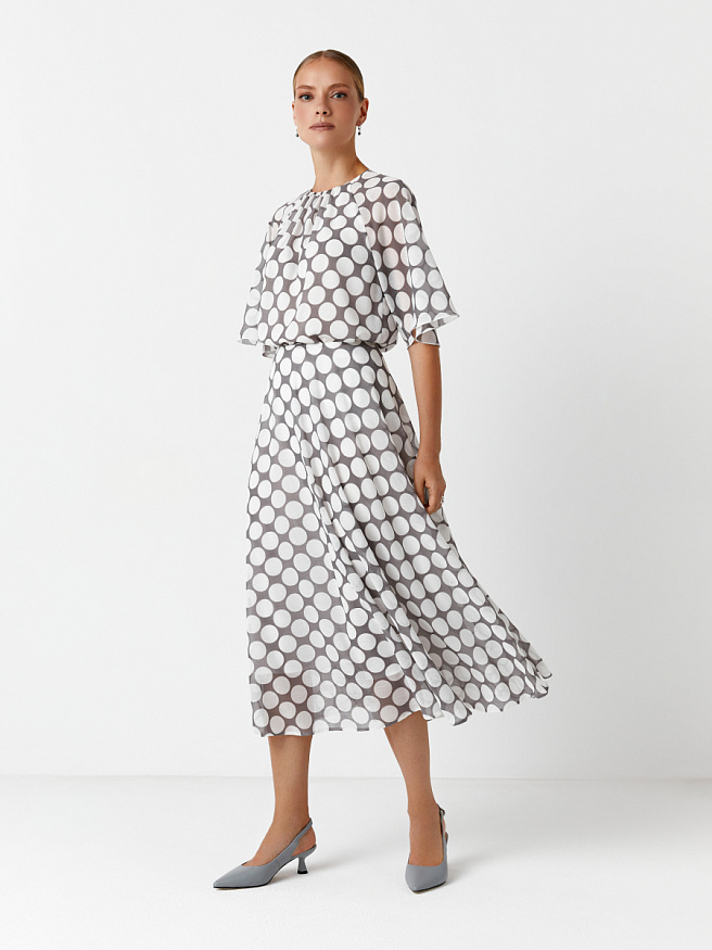 Расклешенная юбка с принтом