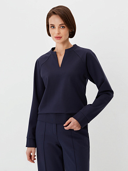 Трикотажный свитшот с декором