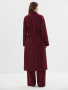 Пальто демисезонное из шерсти в ягодном цвете 1.10.1-1-5 (Бордовый)