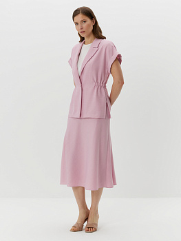 Расклешенная юбка с разрезом