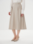 Юбка-трапеция со складками 2.4.3-858-5 (бежевая дымка) 